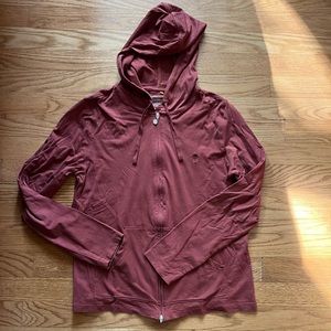 Coolibar Seaside Hoodie Size Small Reddish Brown